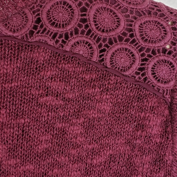 Lucky Brand Cranberry Sweater Top - Picture 5 of 7